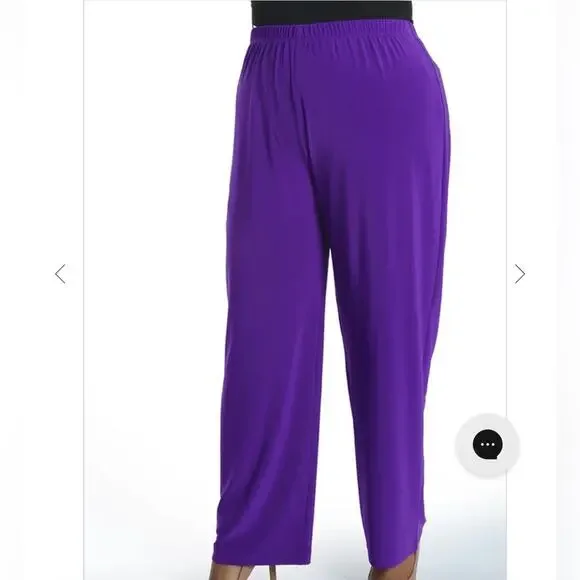 Vikki Vi Jersey Iris Pull On Green Pants Size 3X NWT - Picture 4 of 7